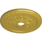 Ekena Millwork Palmetto Ceiling Medallion (Fits Canopies up to 3 5/8"), 23 5/8"OD x 3 5/8"ID x 1 5/8"P, Rich Gold CM23PMRGS - alternate 3